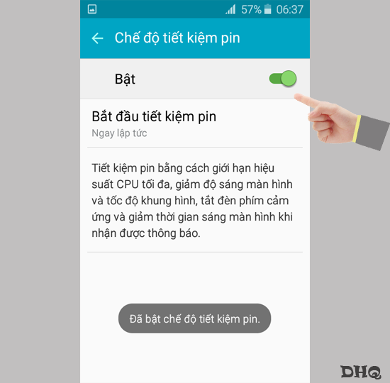 Chọn bật